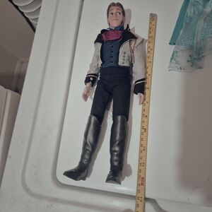 Disney Frozen Prince Hans 17" Doll - Blue, Black, White, Pink Accents